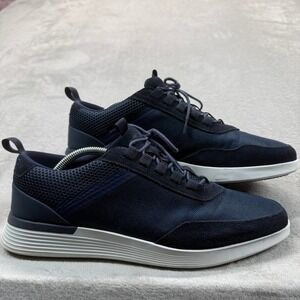 Wolf & Shepherd Shoes Men's 10.5 Crossover Victory Trainer Navy Hybrid Sneakers